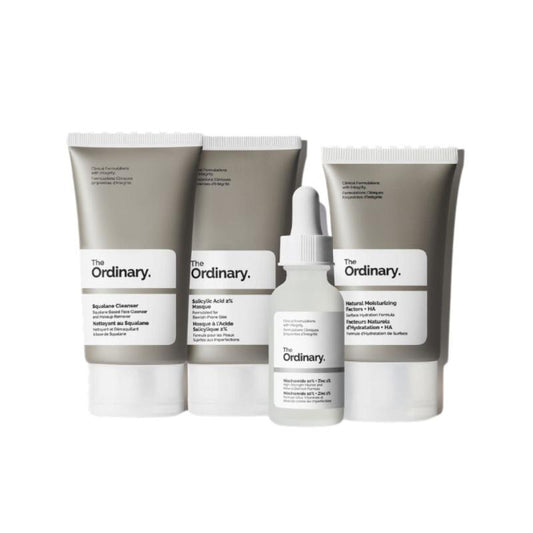 THE ORDINARY BALANCE SET CLEANSER+SALICYLIC ACID MASQUE+NIACINEMIDE 10%+ZINC+MOITURIZING X1