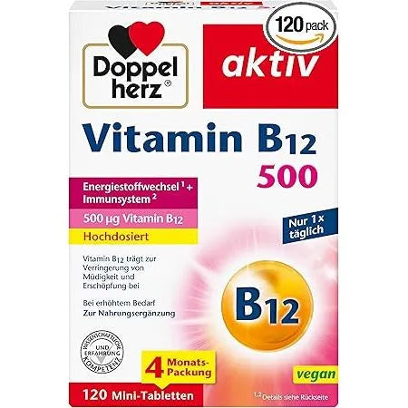 DoppelHerz Vitamin B12 500mcg x30tab